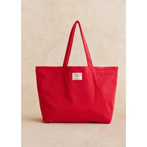 Sézane Red Dual Shoulder Straps Tote Bag