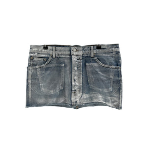 EB Denim Coated Blue Micro Size L Skirt