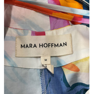 Mara Hoffman Floral White Multi Lolita Dress Size M
