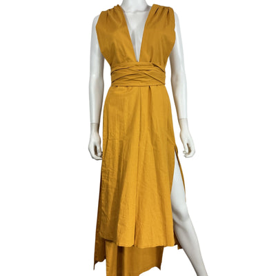 Andrea Iyamah Striking Gold Zado Gown Size XS NWT