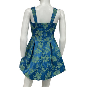 Alexis Floral Blue Max Dress Size M
