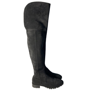 Stuart Weitzman Suede Black Amber Over The Knee Boots Size 36 EU / US 6
