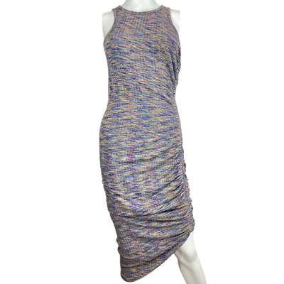 Veronica Beard Ribbed Multicolor Haylee Midi Dress Size S