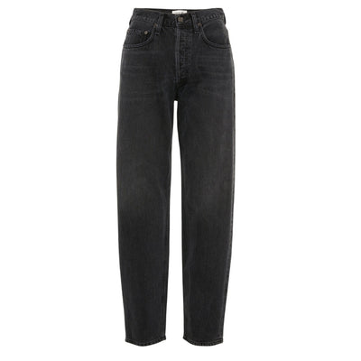 Agolde Relaxed Black Tapered Baggy Denim Jeans Size 26
