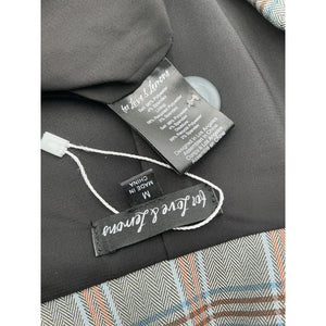 For Love & Lemons Plaid Gray Kym Blazer Size M