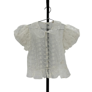 Dôen 'Regina' White Nylon Top Size M