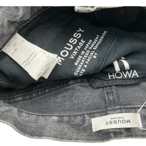 Moussy Tapered Gray Blackwood Denim Jeans Size 25