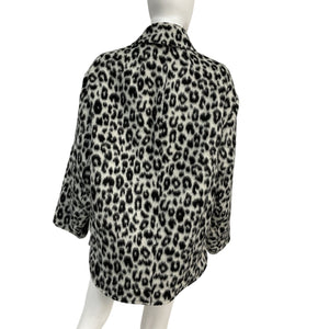 Isabel Marant Leopard Print Black Odelino Jacket Size 34