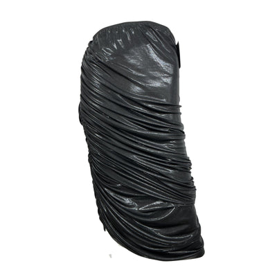 Norma Kamali Ruched Black Diana Skirt Size S