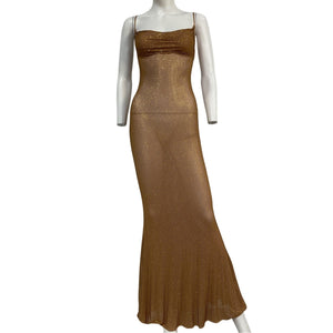 Retrofête Embellished Tannin Shilo Maxi Dress Size XXS