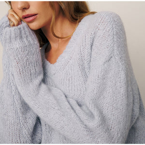 Reformation 'Wenda' Purple V Neck Sweater Size S