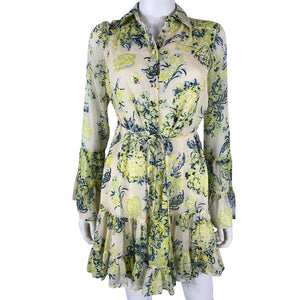 Cinq à Sept Floral Light Plaster Multi Lyra Dress Size 0