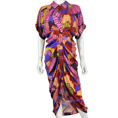 Le Superbe Vibrant Multicolor Miko Shirtdress Size 4
