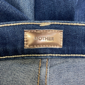 Mother High Rise Blue Hustler Ankle Fray Denim Jeans Size 30