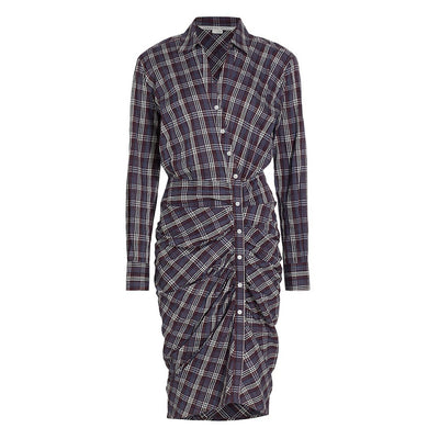Veronica Beard Plaid Wine Multi Calvert Dress Size 10