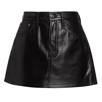 Agolde Sleek Black Liv Mini Skirt Size 29