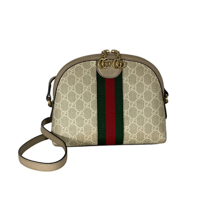 Gucci Textured Beige Ophidia Shoulder Bag
