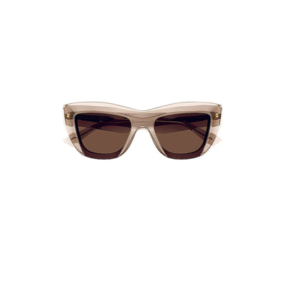 Bottega Veneta Edgy Yellow Square Sunglasses