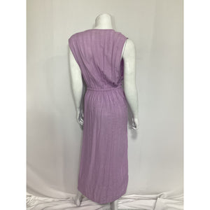 L*Space 'Down The Line' Purple Cotton Blend Cover Up Dress Size S