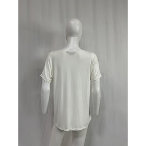 Hatch 'The Perfect' White Viscose Vee Size 0