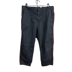 Nili Lotan Cropped Tapered Black Twill Size L Pants