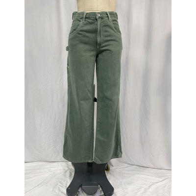 Agolde 'Magda' Green Cotton Denim Carpenter Denim Jean Size 26
