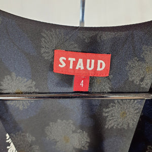 Staud Floral Blue Milla Minidress Size 4