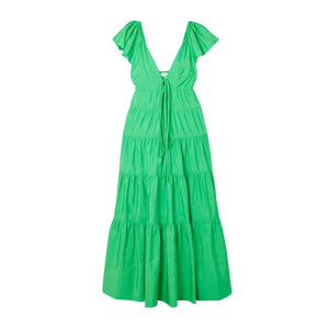 A.L.C. Tiered Green Luca Maxi Size 2 Dress NWT