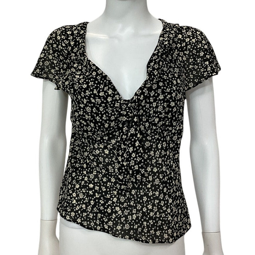 Reformation Floral Balboa Britta Blouse Size M