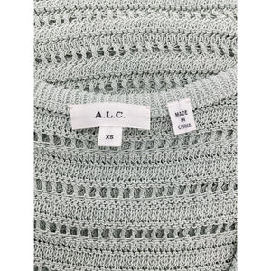 A.L.C. Open Knit Pale Mint Scoop Neck Tank Top Size XS