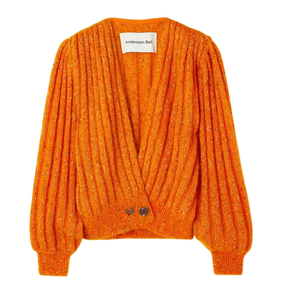 Andersson Bell Ribbed Orange Connelly Cardigan