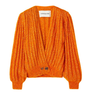 Andersson Bell Ribbed Orange Connelly Cardigan