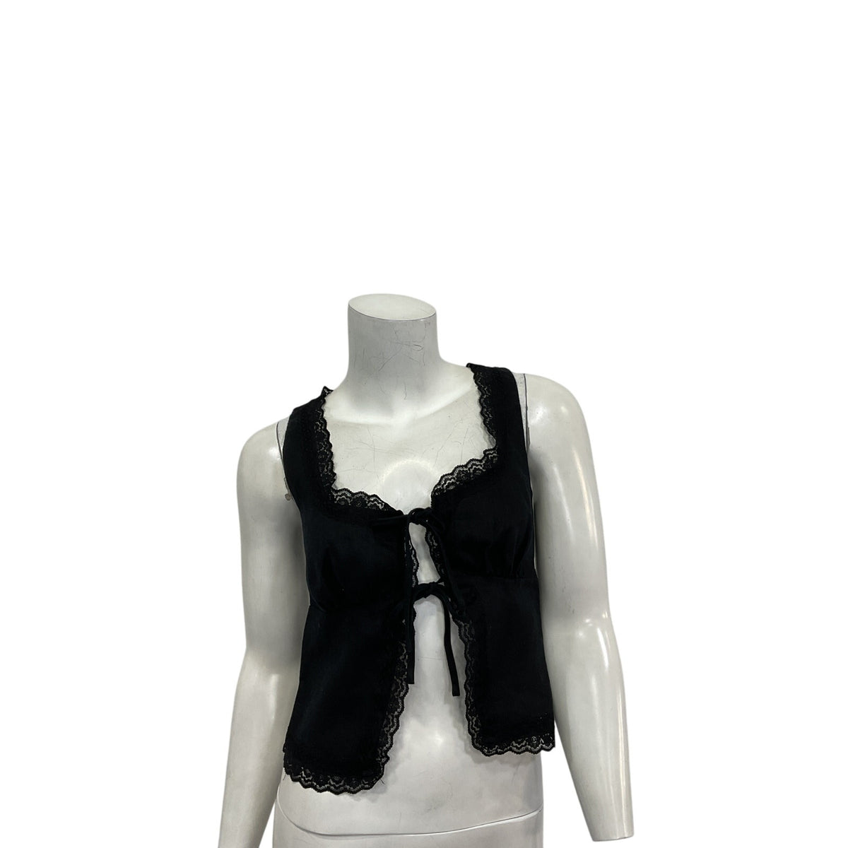 Reformation 'Rosalie' Black Linen Top Size 0