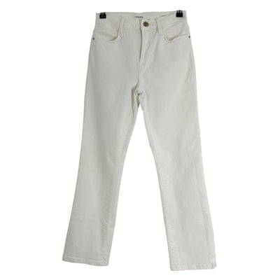 Frame Classic White Le High Straight Denim Jeans Size 27