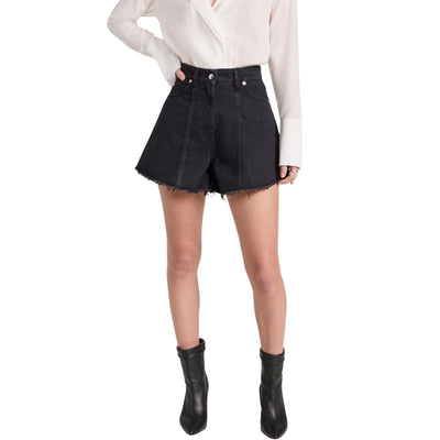 Iro Frayed Black Germinah Shorts Size 23 S