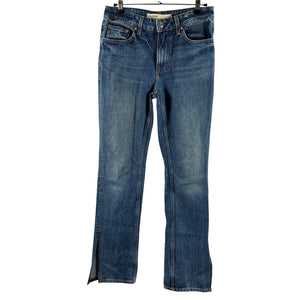 Grlfrnd Classic Blue Hailey Low Rise Slim Boot Denim Jeans Size 26