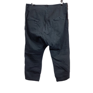 Nili Lotan Cropped Tapered Black Twill Size L Pants