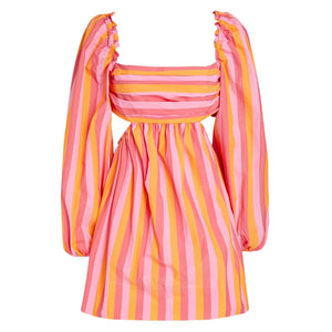 Rebecca Vallance Striped Pink Mimi Mini Dress Size 8 NWT