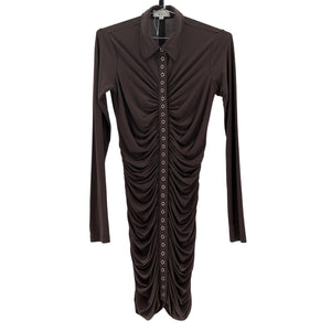 A.L.C. Ruched Brown Larsen Size M Dress