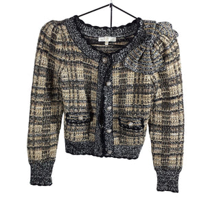 Loveshackfancy Boucle Multi Chantria Size XS Cardigan