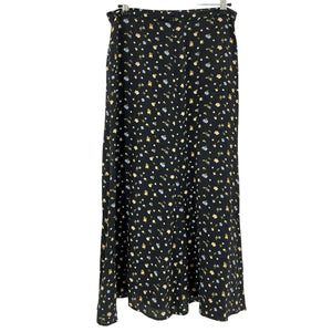 Reformation 'Bea' Black Viscose Skirt Size 8
