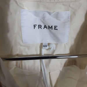 Frame Chic Flax Cropped Twist Front Size M Shirt