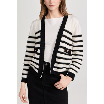 Line & Dot 'Kammi' White Long Sleeve Cardigan Size M