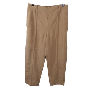 Vince Tailored Nile Mid Rise Pleated Pull On Trouser Size M