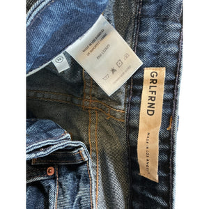 Grlfrnd Classic Blue Hailey Low Rise Slim Boot Denim Jeans Size 26