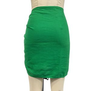 Aexae Lightweight Green Linen Sarong Skirt
