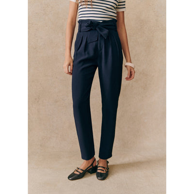 Sézane 'Austin' Navy Trousers Size 36
