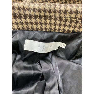 Astr The Label 'Rachel' Brown Padded Shoulder Blazer Size S