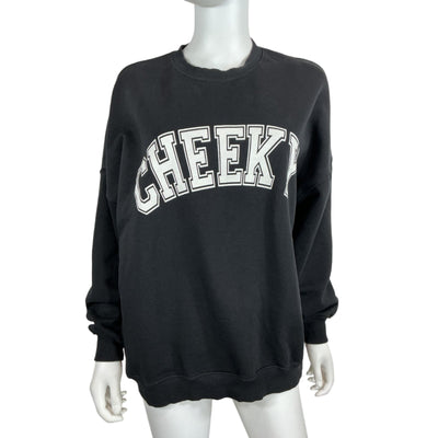 L*Space Graphic Black Legend Sweatshirt Size S