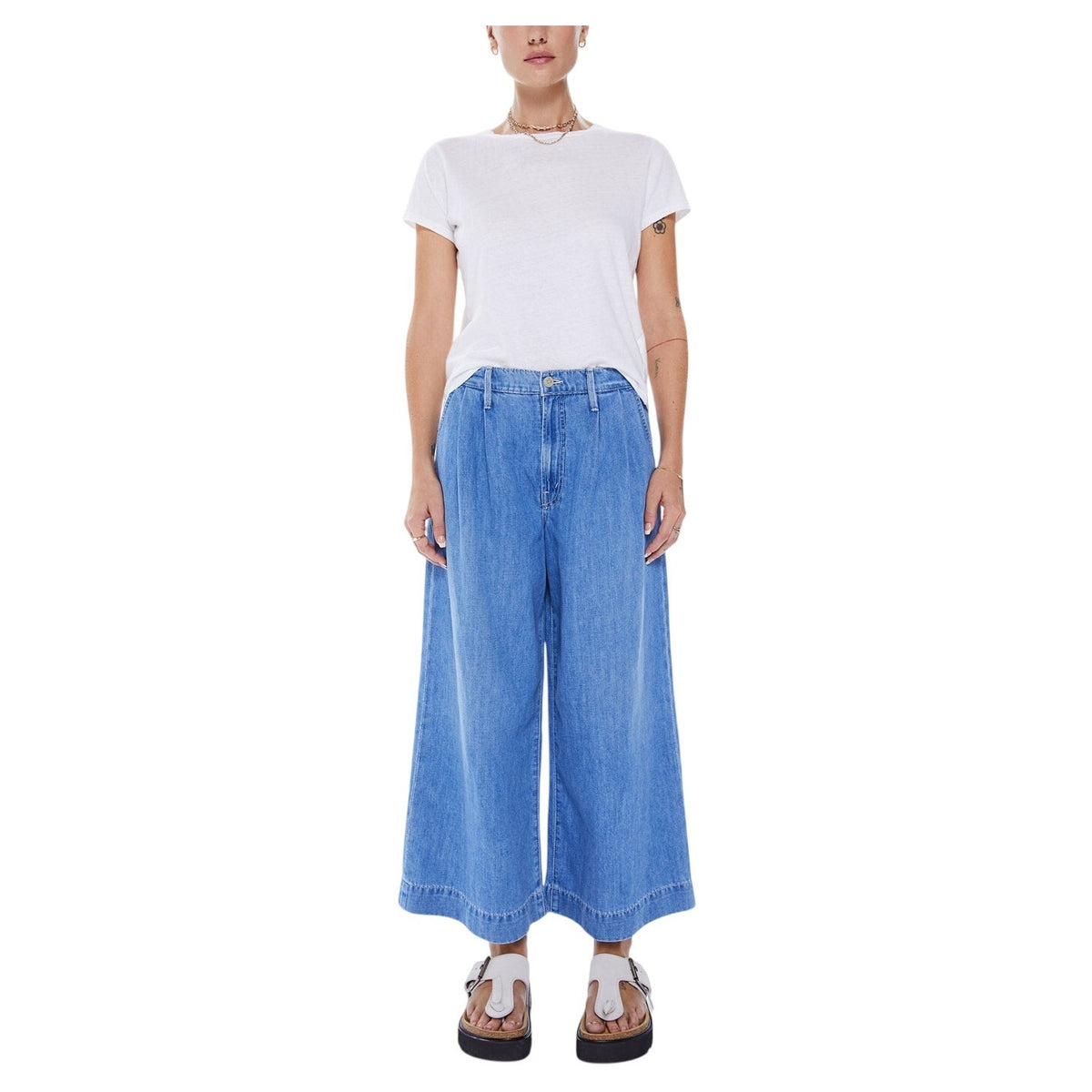 Mother High Waisted Blue Pouty Prep Pants Size 25